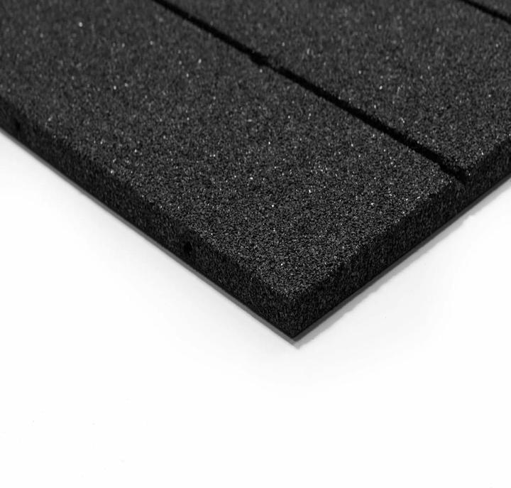 Produktbild Stockz Gummiboden "Outdoor Tiles Black" 100x100cm (3 cm)