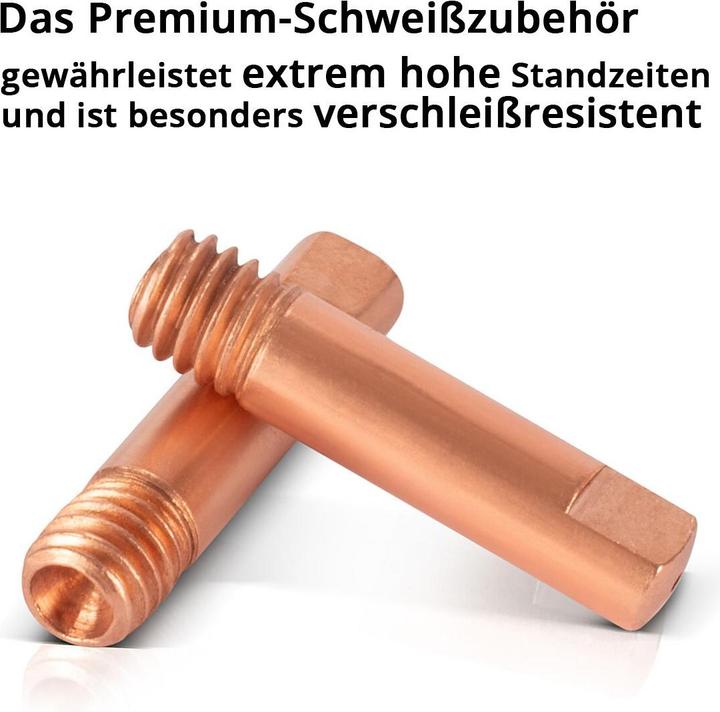 Produktbild Stahlwerk Stromdüsen AK15 MB15 Kontaktdüsen M6x25 0,8 mm MIG MAG Verschleissteile