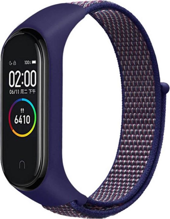 Cover-Discount Xiaomi Mi Band - Nylon Armband Klettverschluss blau (Nylon)