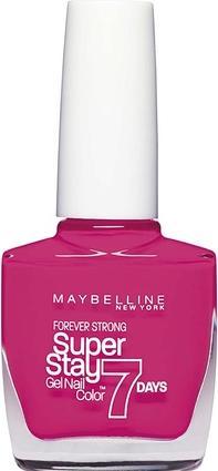 Maybelline New York Gemey Maybelline Forever Strong Super Stay 7 Days Nail Polish in Fuchsia Rose 10ml (Fuchsia Rose)