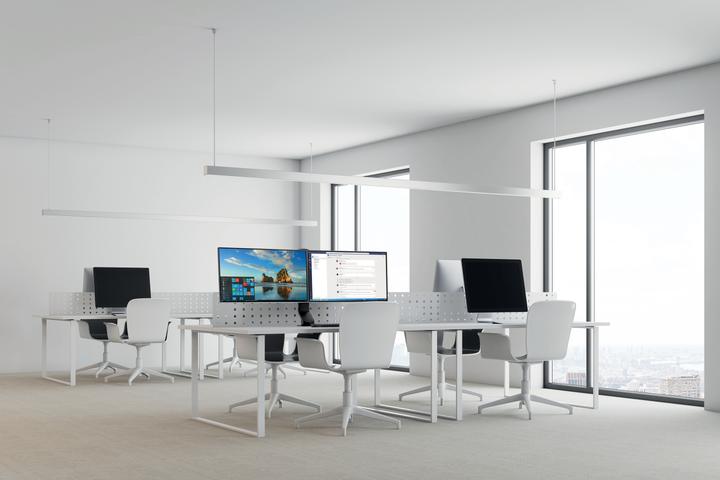 Image du produit Kensington Le bras de surveillance 2TFT permet de gagner de l'espace (Tables, 27.01")