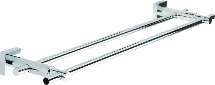 Actual product image tesa HUKK bath towel rail with two arms incl. adhesive solution without drilling