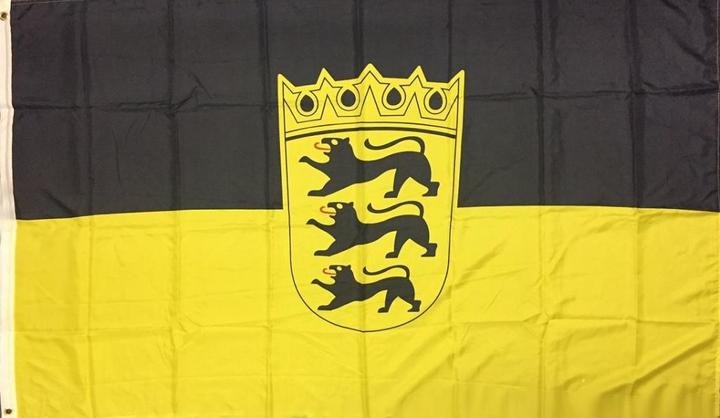 trends4cents Flagge Baden-Württemberg 90 x 150 cm Fahne mit 2 Ösen 100g/m² Stoffgewicht Hissflagge