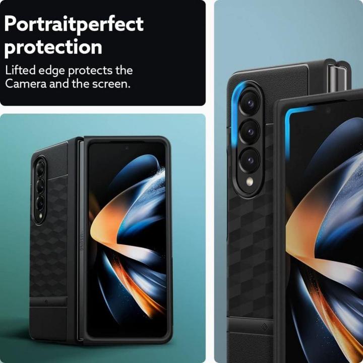 Actual product image Caseology Parallax Sam Galaxy Z Fold5 Czarny/Matte Black ACS06225 (Samsung Galaxy Z Fold5)