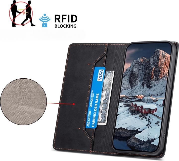 Immagine prodotto Cover-Discount Galaxy A56 5G - Flip Case mit RFID Blocker (Samsung Galaxy A56)