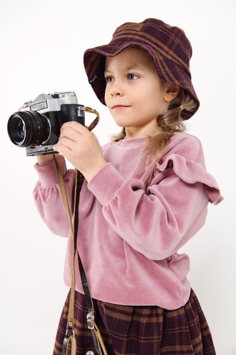 Actual product image Hebe Warmes Sweatshirt aus Samt mit Rüschen (80)