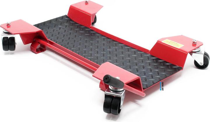 Produktbild Wiltec Motorrad Rangierhilfe Rangierschiene Rangierplatte Parkhilfe Motorradständer (42 cm, 7.50 cm)