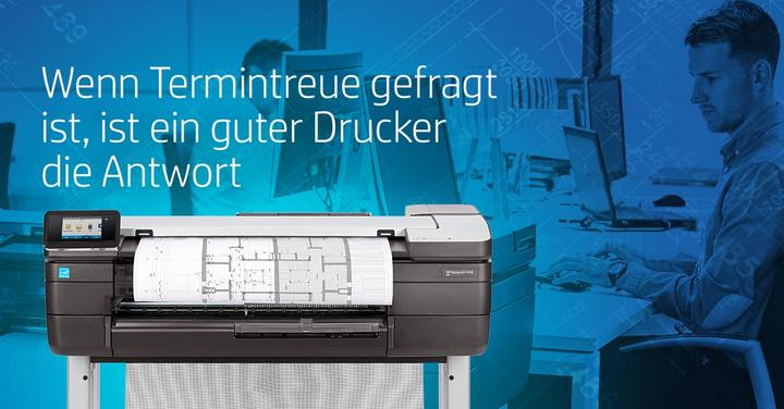 Actual product image HP DesignJet T830 - 36" (Ink, Black and white)