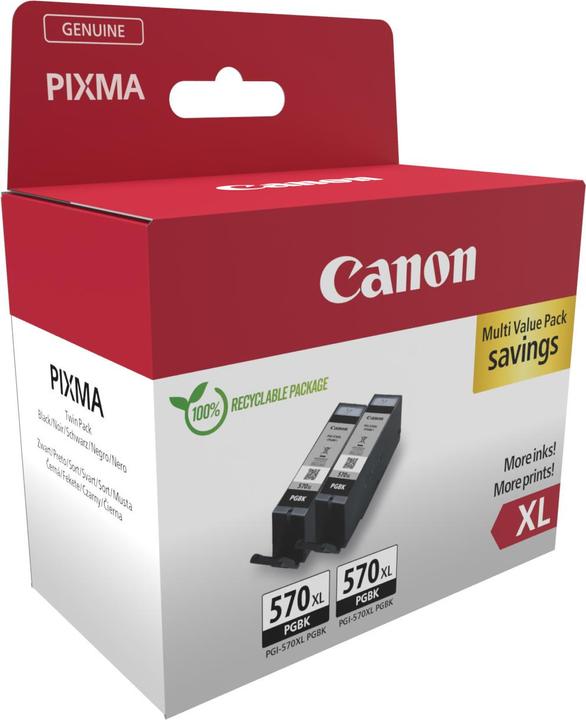 Actual product image Canon PGI-570XL Ink Cartridge BK TWIN (FC)