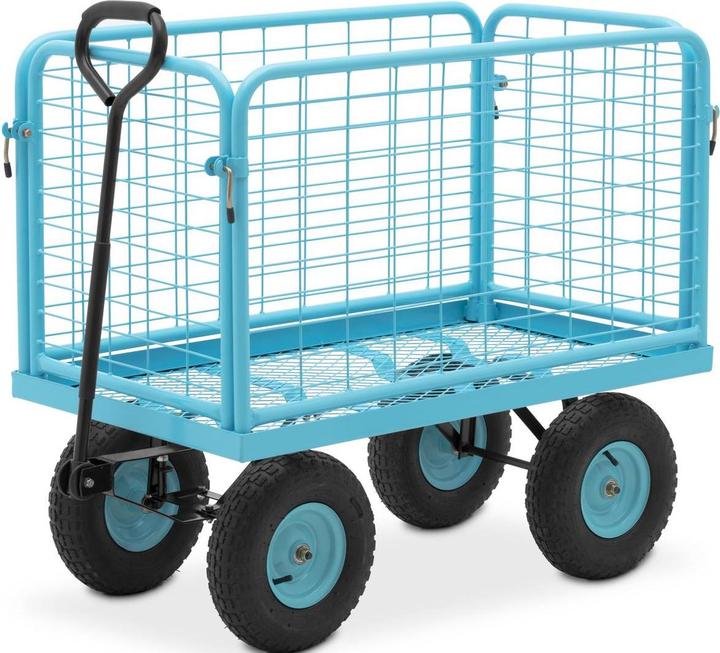Produktbild Hillvert Transportwagen Gartenwagen Plattformwagen abnehmbare Seitengitter 400 kg (400 kg)