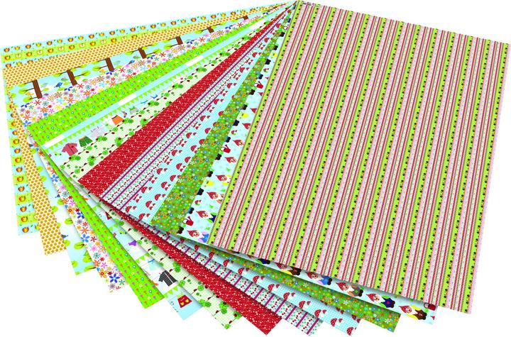 Produktbild Folia Motivkarton "Garten", 500 x 700 mm, 270 g/qm (270 g/m²)