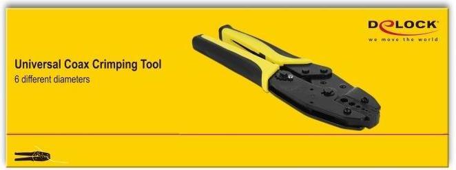 Immagine prodotto Delock Crimpatrice universale per coassiali per 6 diversi diametri (225 mm)