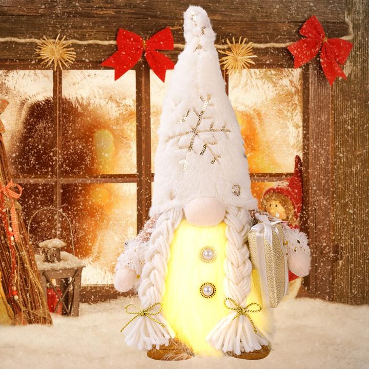 Produktbild Alopini Weihnachtsdekoration 2 Stück Weihnachtselfe mit Licht