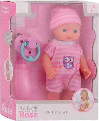 Immagine prodotto Baby Rose Bambola per bambini che beve e fa la pipì, 17 cm