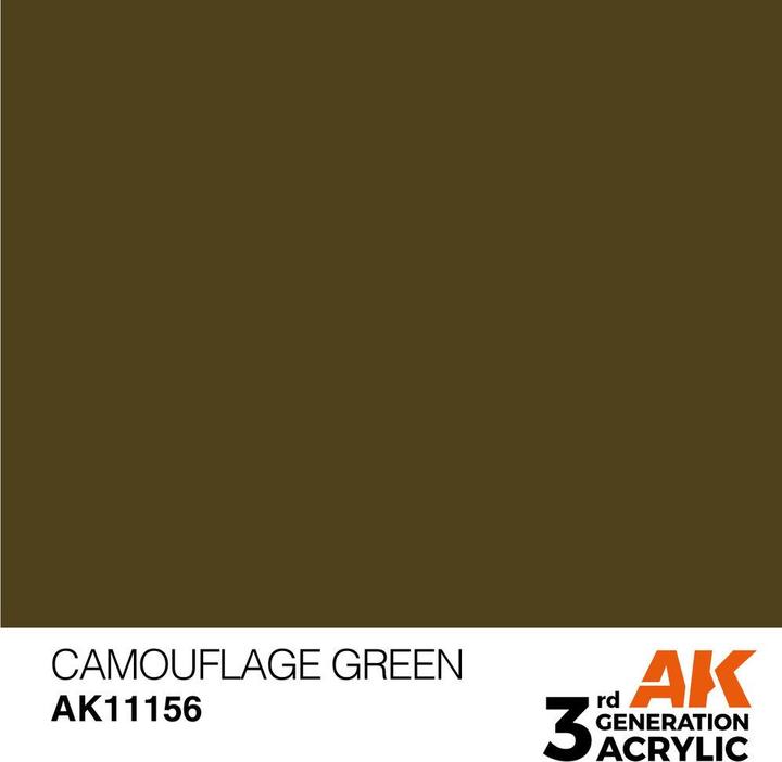 AK Interactive Pot de Peinture - Camouflage Green (17 ml) (Vert camouflage, 17 ml)