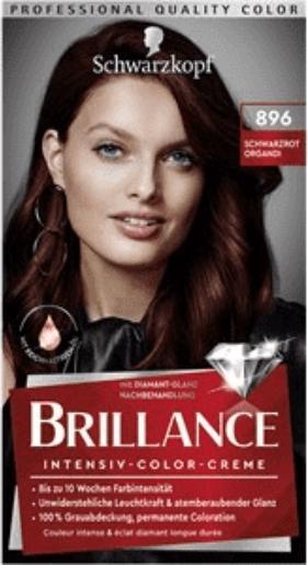Produktbild Schwarzkopf Brillance Intensiv-Color-Creme (896 schwarzrot organdi)