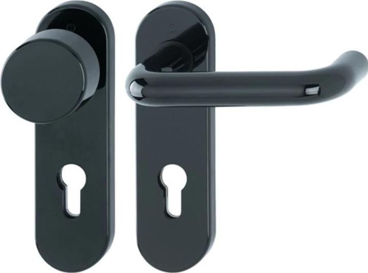 Hoppe Fire protection set Paris FS-K58/353K/138 plastic F9005 D/K for door thickness 40-66 mm PZ (Door handle)