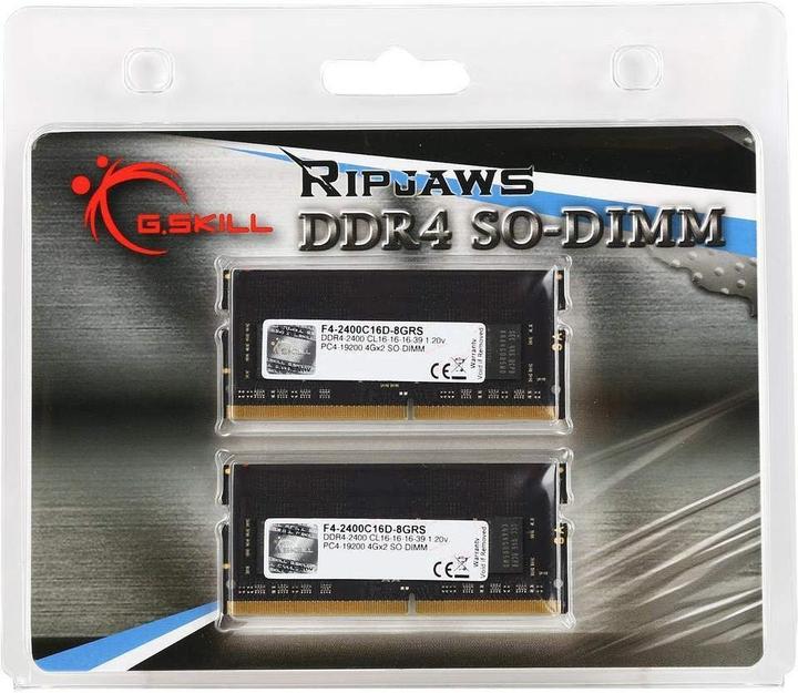 Actual product image G.Skill Ripjaws (2 x 4GB, 2400 MHz, DDR4-RAM, SO-DIMM)