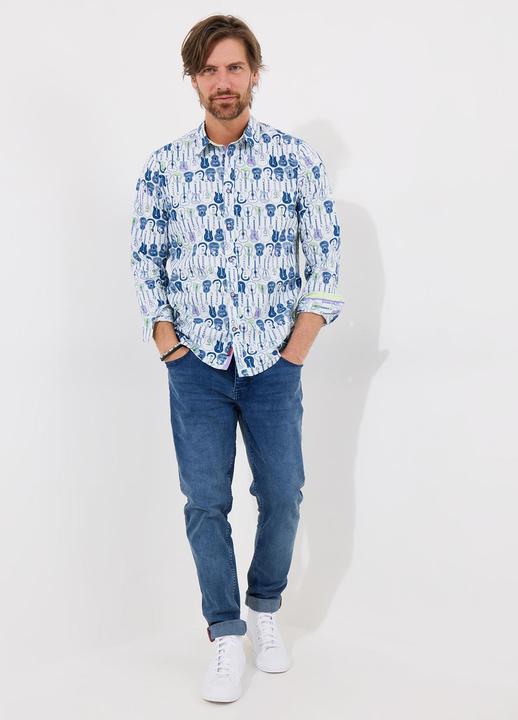Actual product image Joe Browns Sketchy Guitar Print Long Sleeve Shirt (S)