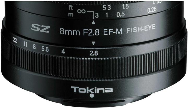Produktbild Tokina SZ 8mm 1:2.8 Fisheye Canon EF-M (Canon EF-M, APS-C / DX)