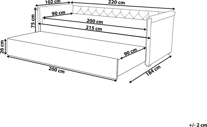 Actual product image Beliani Libourne (90 x 200 cm)