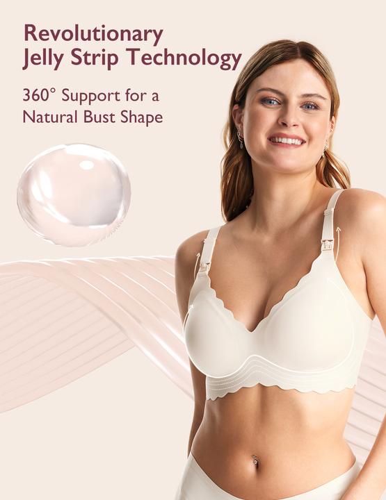 Immagine prodotto Momcozy YN46 Reggiseno da allattamento floreale senza cuciture Pelle XL (XL)