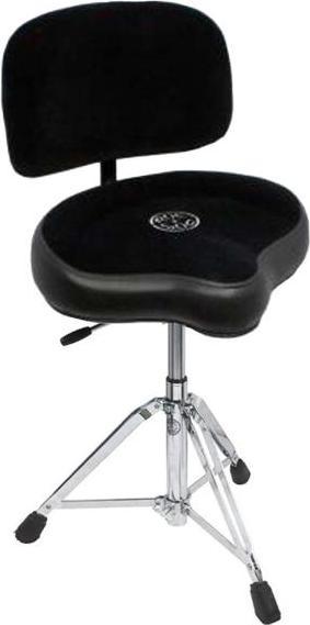 Produktbild Roc-n-Soc Gaslift-Drumhocker Sattel mitLehne Schwarz (Drummersitz)
