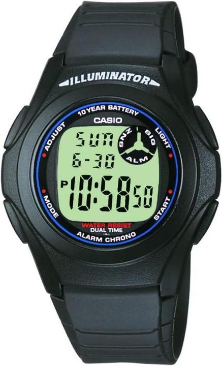 Actual product image Casio F-200w-1aef (Digital watch, Sports watch, Chronograph, 40 mm)