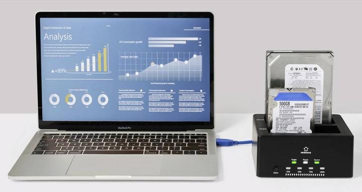 Produktbild Renkforce RF-5576398 USB 3.2 Gen 1 (USB 3.0) SATA Festplatten-Dockingstation mit Clone-Funktion, mi