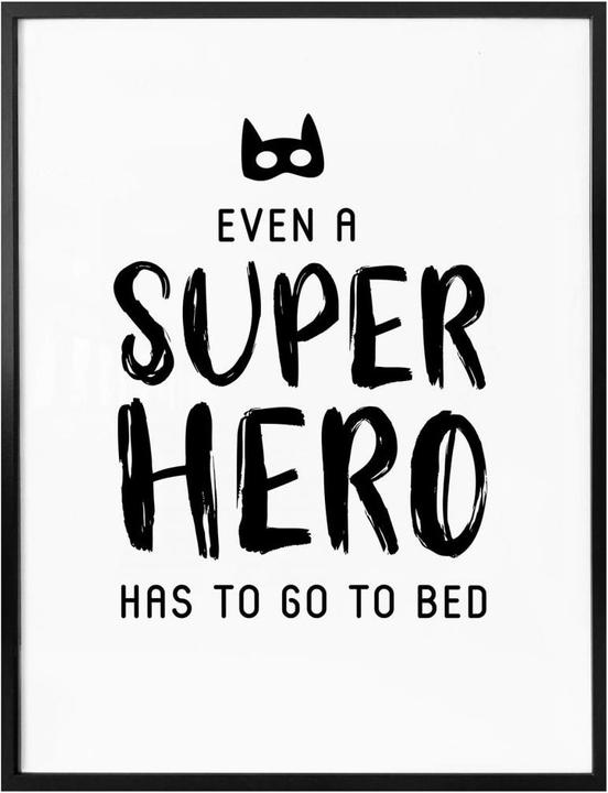 Image du produit Trenddeko Même un super héros (60 x 80 cm)
