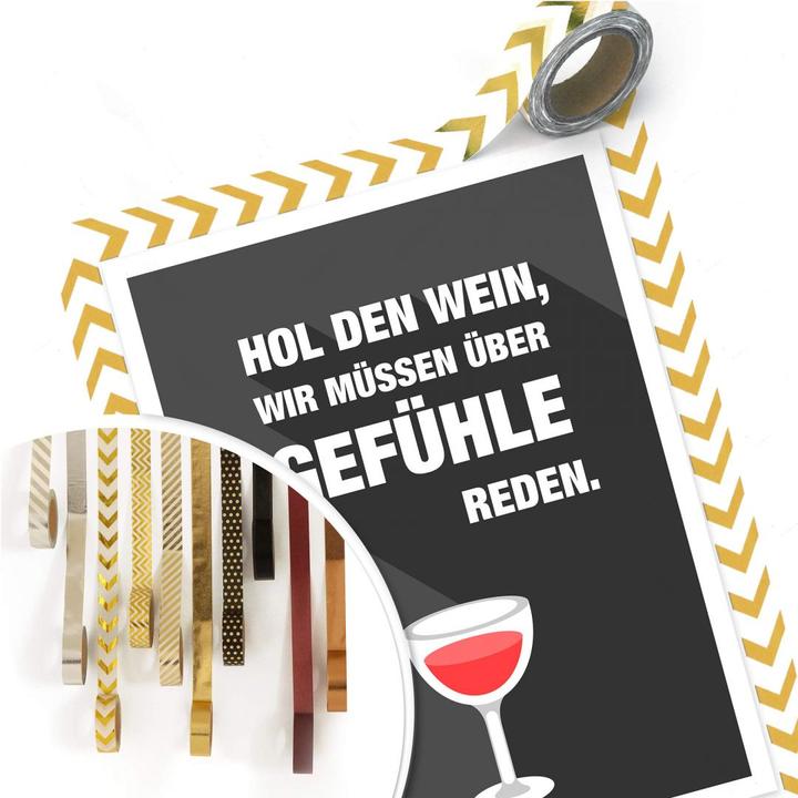 Image du produit Trenddeko Va chercher le vin, nous devons parler des sentiments (30 x 40 cm)