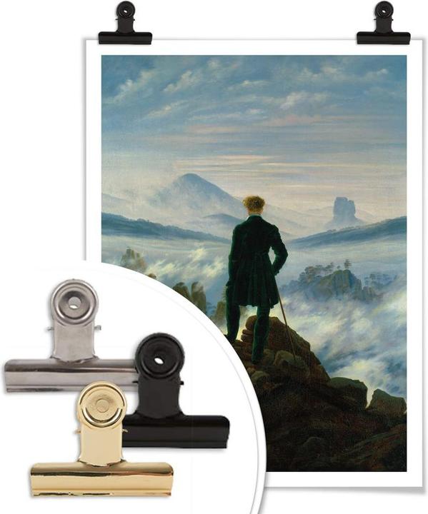 Produktbild Trenddeko Friedrich - Der Wanderer über dem Nebelmeer (80 x 100 cm)