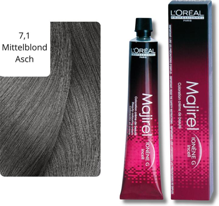 Produktbild L'Oréal Professionnel Majirel (7.1 mittelblond asch)