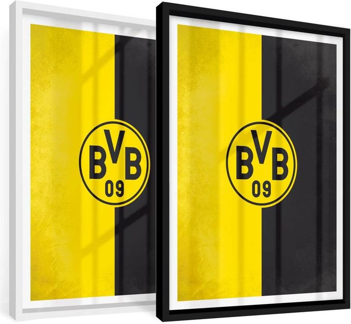 Produktbild Borussia Dortmund BVB Logo Gelb Schwarz (60 x 80 cm)