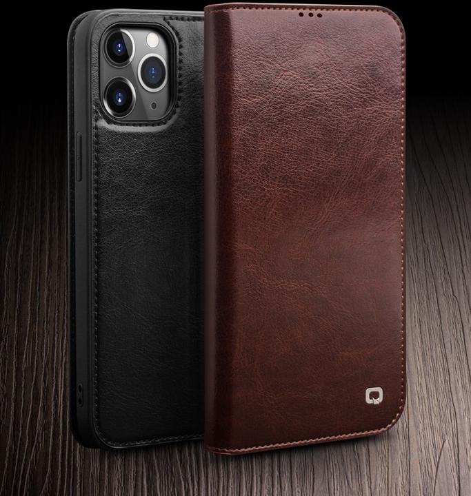 Image du produit QiAlino Fourre Flip cuir véritable (Apple iPhone 12 Pro Max)