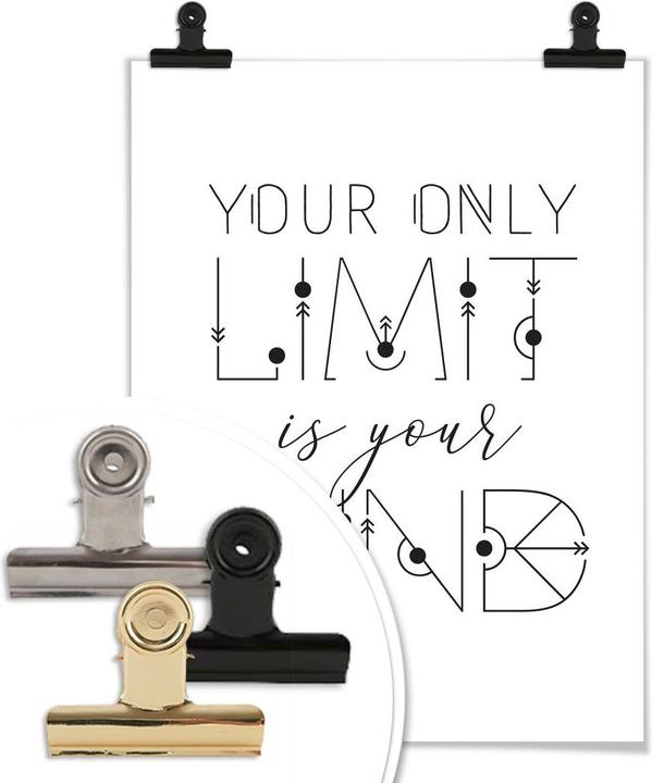 Produktbild Trenddeko Your only Limit is your Mind (30 x 40 cm)