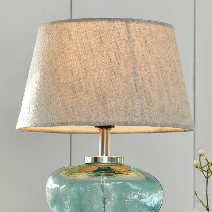 Produktbild Loberon Tischlampe Rufino blau/beige (E14)