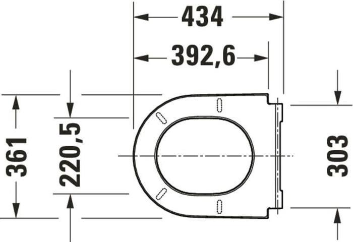 Produktbild Duravit WC-Sitz D-NEO Scharn ES ohne Absenkautomatik weiss