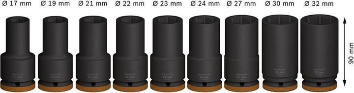 Actual product image Bosch Professional Zubehör PRO Impact (19 mm, 22 mm, 32 mm, 23 mm, 27 mm, 21 mm, 17 mm, 24 mm, 30 mm)
