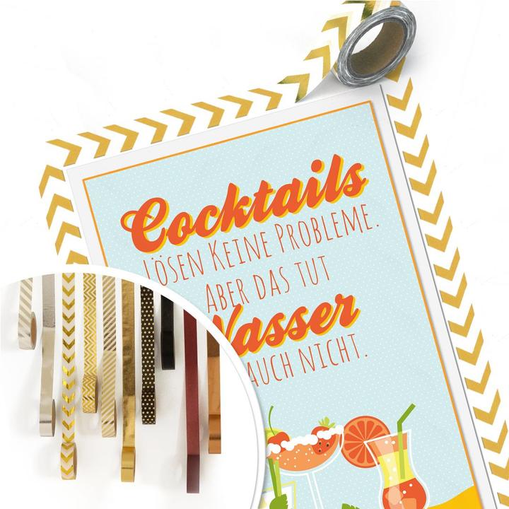 Produktbild Trenddeko Cocktails lösen keine Probleme... (70 x 100 cm)