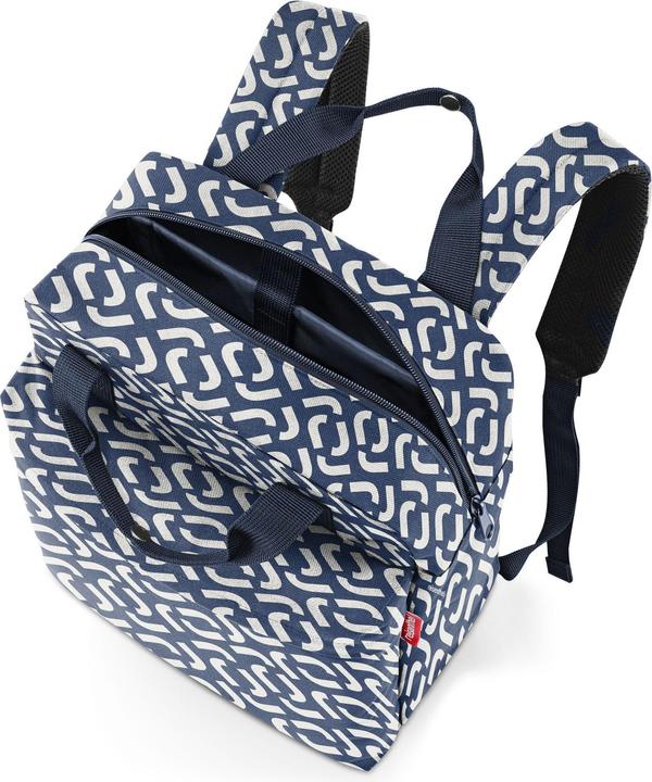 Image du produit reisenthel Sac à dos Allday M Signature Navy bleu/blanc (15 l)