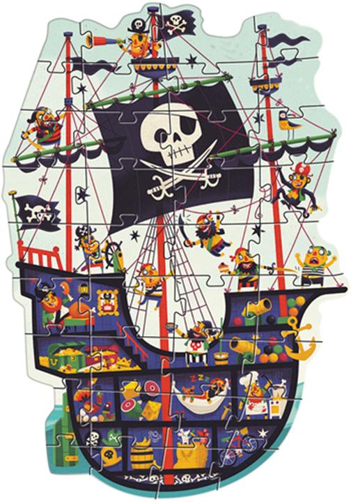 Produktbild Djeco Riesenpuzzle Das Piratenschiff (36 Teile)