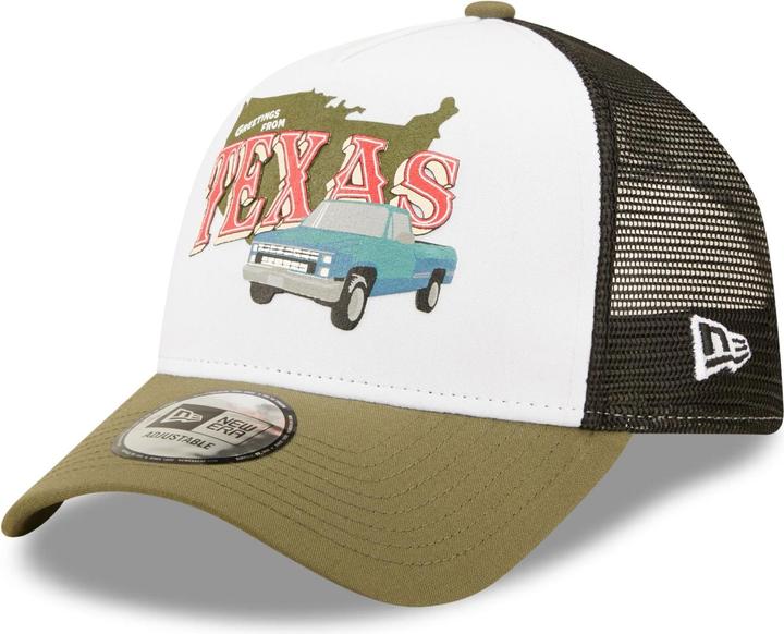 Image du produit New Era Aframe Trucker Greetings From Texas (Salutations des routiers aframe du Texas) (Taille unique)