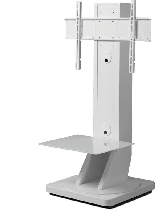 Produktbild Gisan TV Standfuss auf verdeckten Rädern, bis zu 75" und 55kg, höhenverstellbar und drehbar, weiss (75")