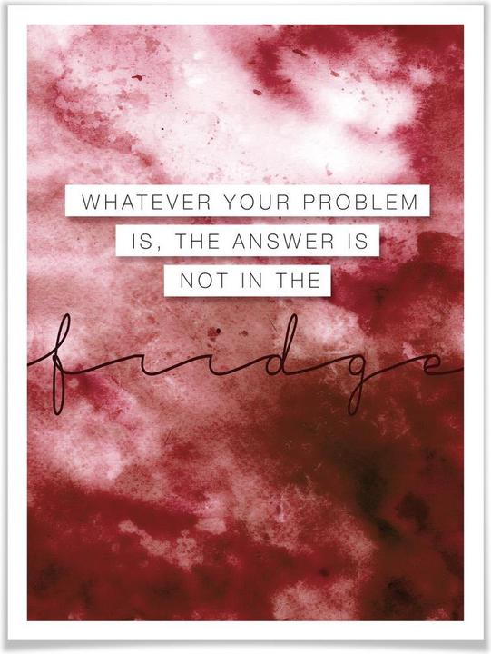 Produktbild Trenddeko Whatever your problem is (40 x 50 cm)