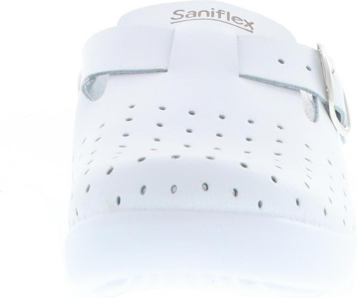 Produktbild Saniflex Damen Clogs Arzt Praxis Arbeitsschuhe EN ISO 20347:2012 OB-E-SRC weiss