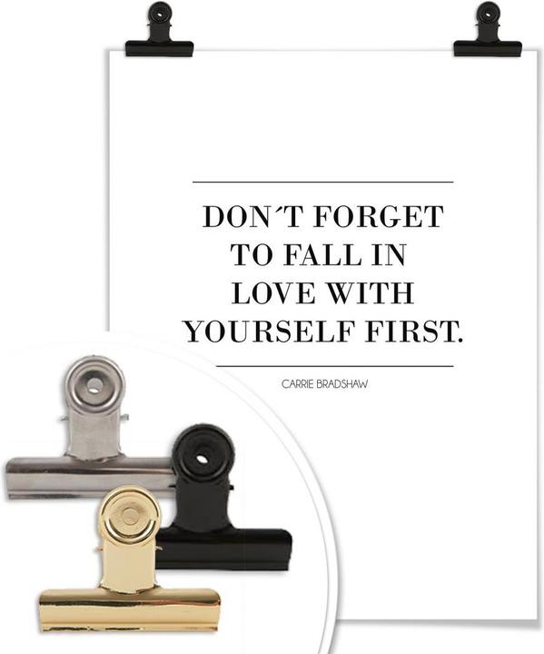 Produktbild Trenddeko Don't forget to fall in love (24 x 30 cm)