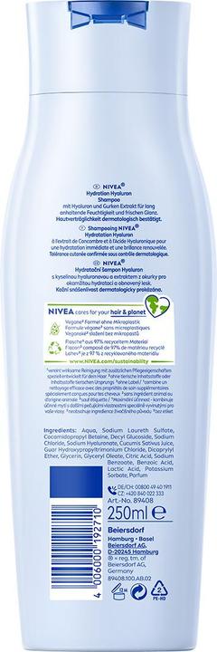 Produktbild NIVEA Hydration Hyaluron (250 ml, Flüssiges Shampoo)