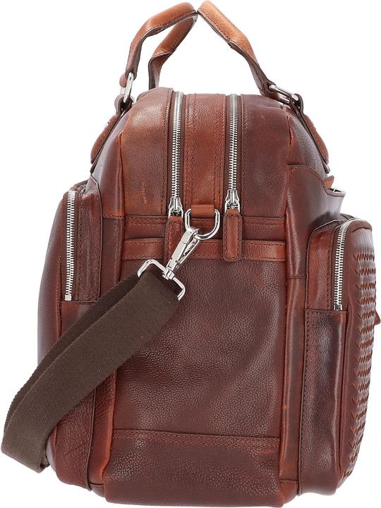 Actual product image Bugatti Woven briefcase leather 48 cm
