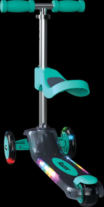 Actual product image Razor Rollie DLX 2-in-1 Convertible, light up deck - Teal - (20073645)